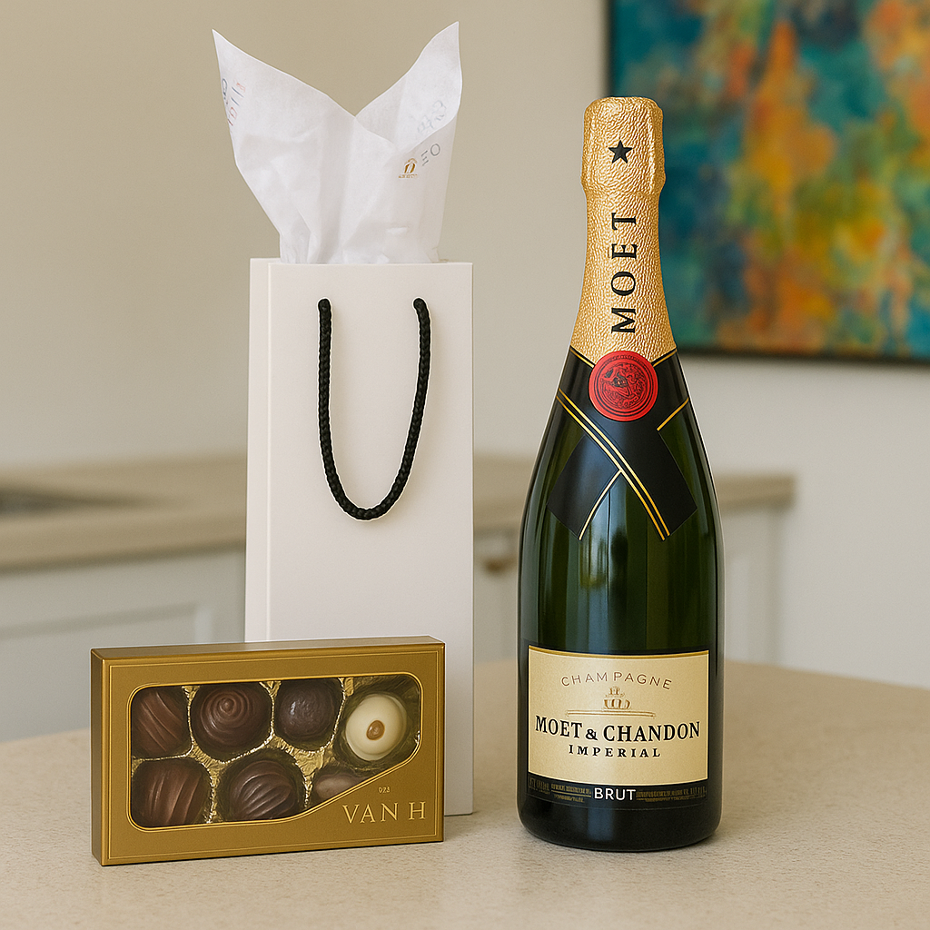 Moet &amp; Chandon Champagne and Chocolate Giftset
