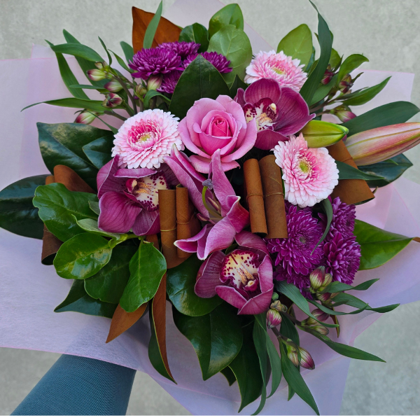 In The Pink Flower Bouquet