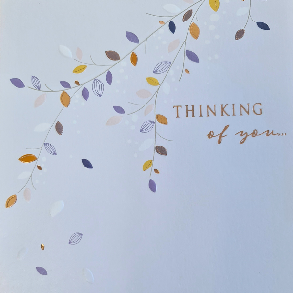 Thinking of You Card - Leaf Design