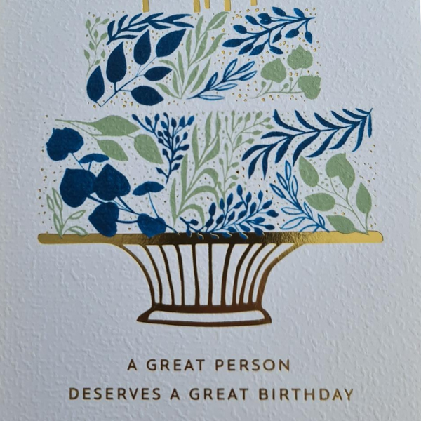 A Great Person Deserves A Great Birthday Card