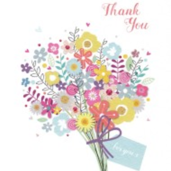 Thank You Bouquet Balloon Card