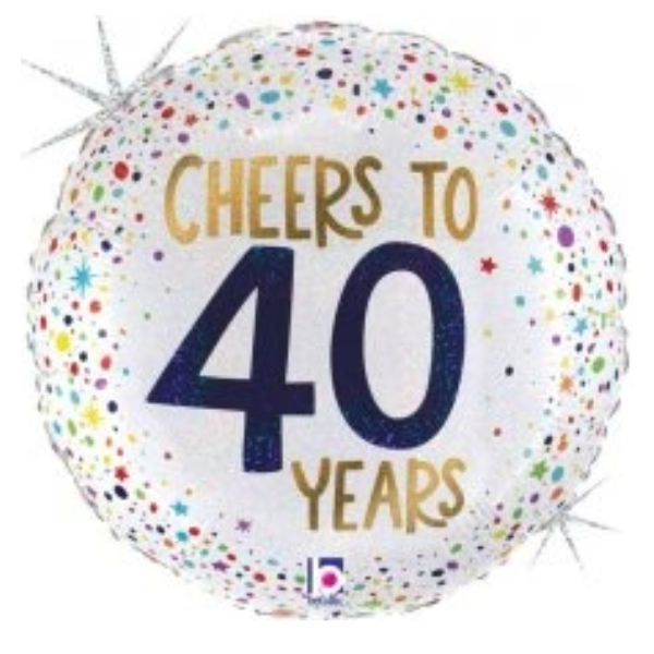 Cheers To 40 Years Balloons