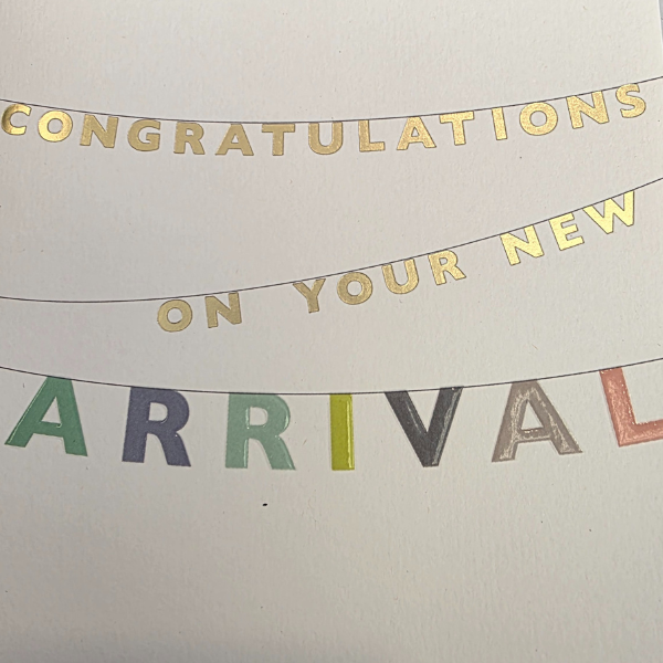 Congratulations on your new arrival  greeting card