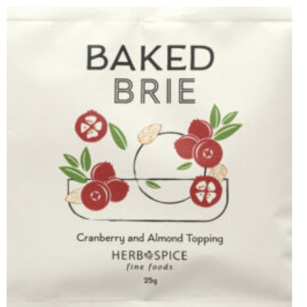 Baked Brie Cranberry & Almond Brie Topping.