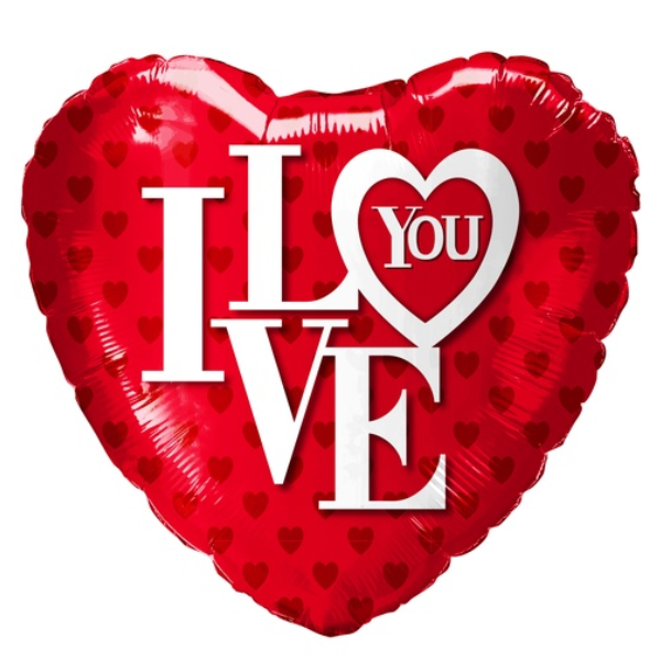 I love You Balloon - Hearts Balloon