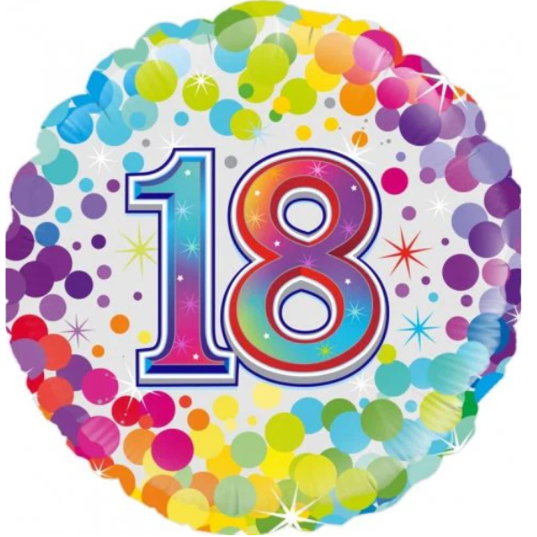 Happy 18th Birthday - Bubbles Balloon