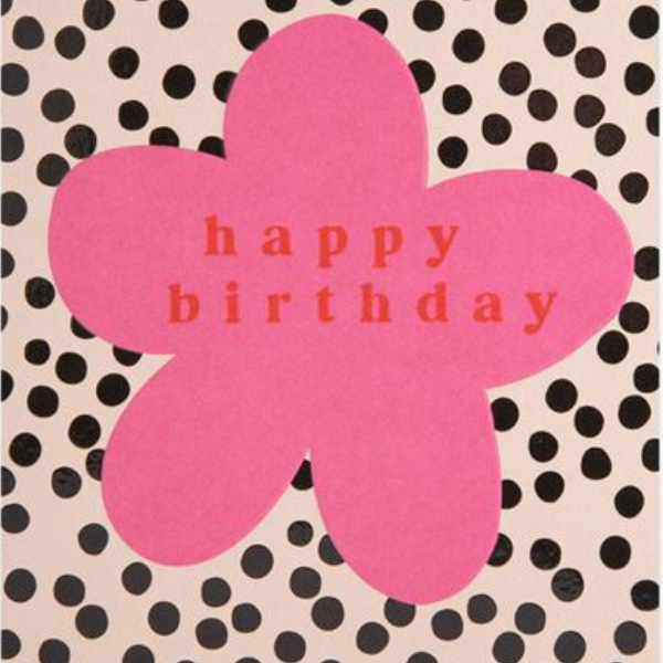 Happy Birthday Polka Dots Greeting Card
