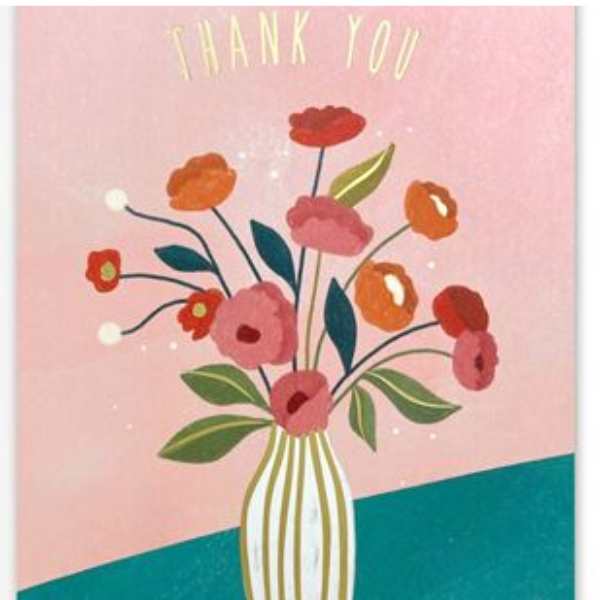 Thank You Vase Greeting Card