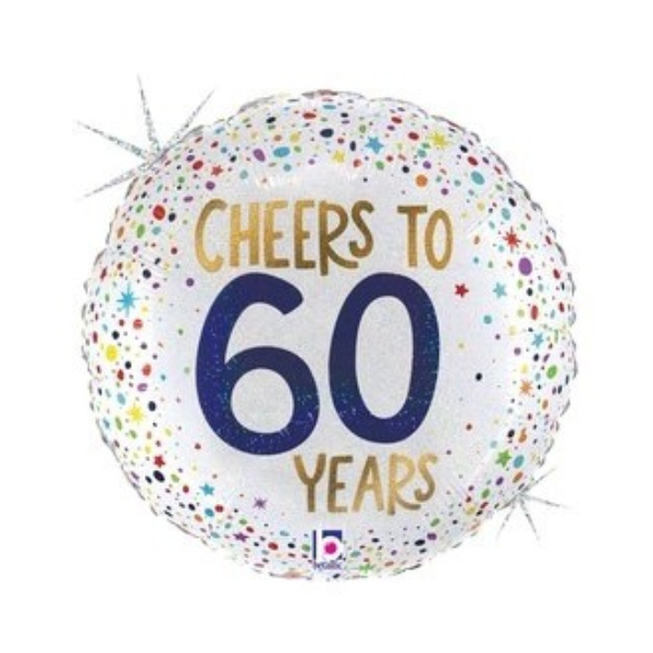 Cheers to 60th Birthday Balloon