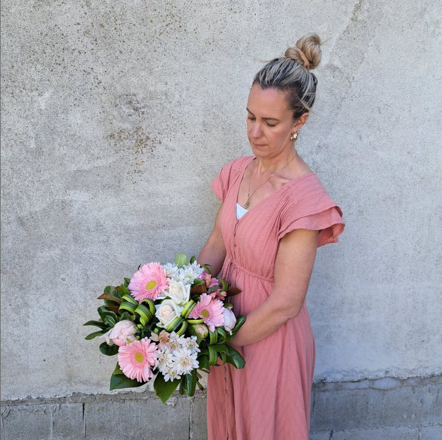 In The Pink Flower Bouquet - Citywide Florist Christchurch NZ