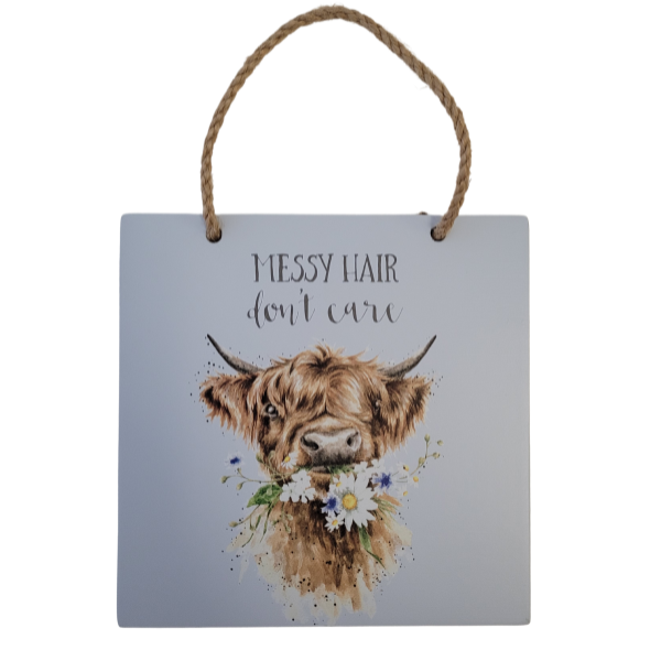 Wooden Plaque - Cow - Homewares - Citywide Florist Christchurch