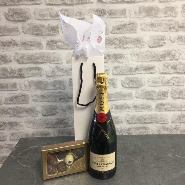 Moet and Chocolate Gift. - Citywide Florist Christchurch NZ
