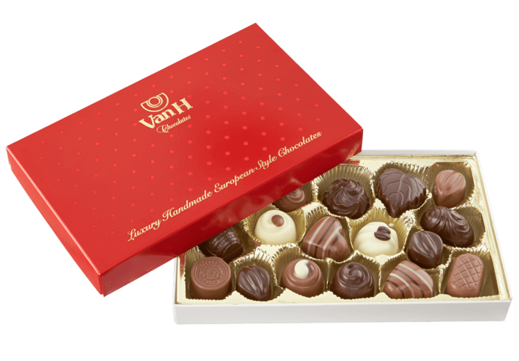 Hand-made liqueur chocolates by Van H. - Citywide Florist Christchurch NZ