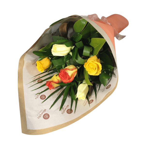 Bouquet of Mixed Roses - Citywide Florist Christchurch NZ