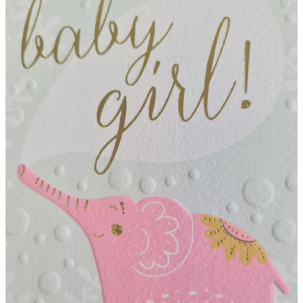 Baby Girl Greeting Card - Greeting Card - Citywide Florist Christchurch