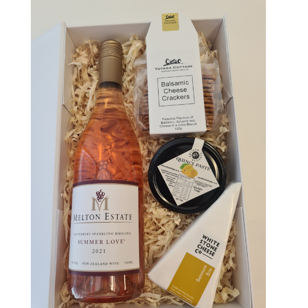 Wine, Cheese and Fruit Paste Gift box - Gift Basket - Citywide Florist Christchurch