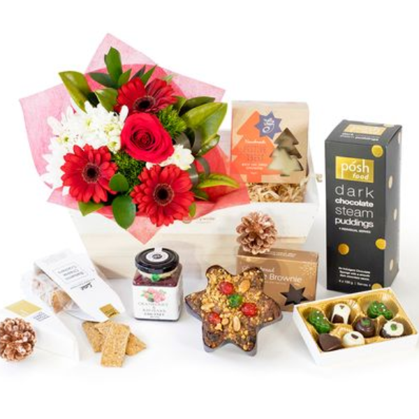 Christmas Flowers and Gourmet - Medium Size
