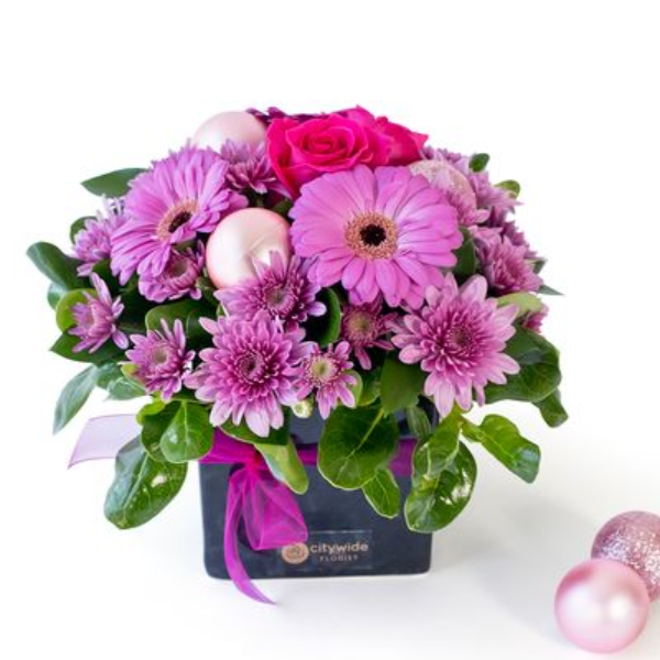 Pink Christmas Flower Arrangement